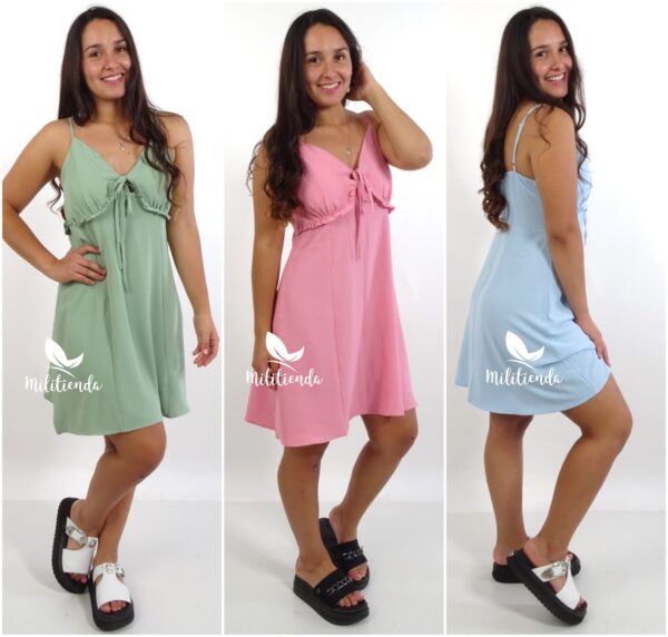 Vestido Romantic liso