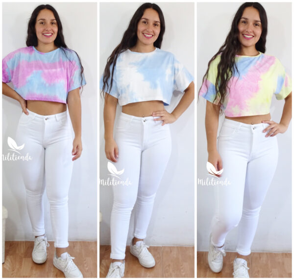crop top tie dye