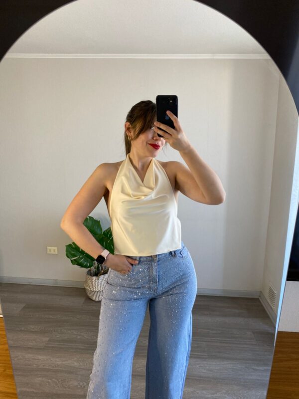 Top halter sin espalda