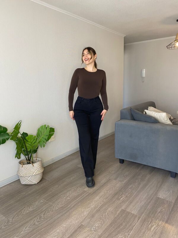 jeans wide leg Negro clasico– Confección nacional